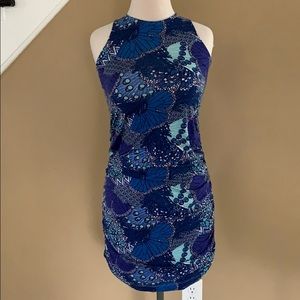 Skintight Blue Dress